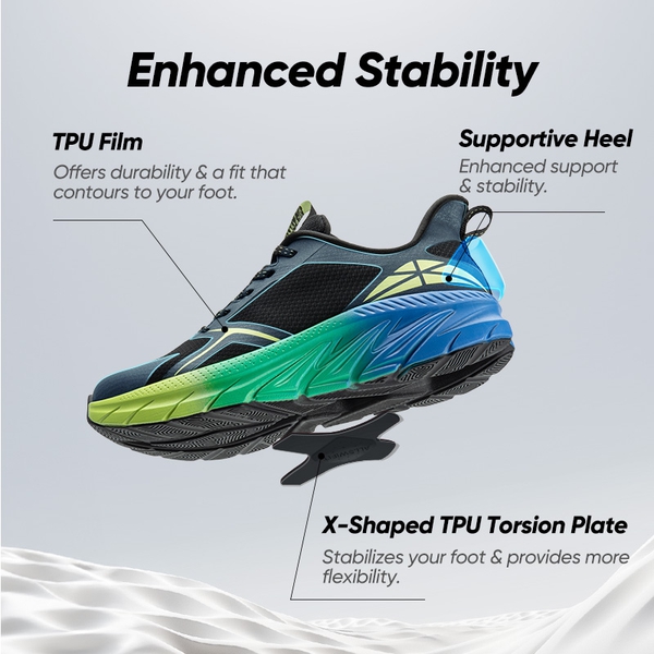 [ALLSWIFIT 1.0] Men's Comfortable Athleisure Sneakers - BLACK/LEMON GREEN - 6